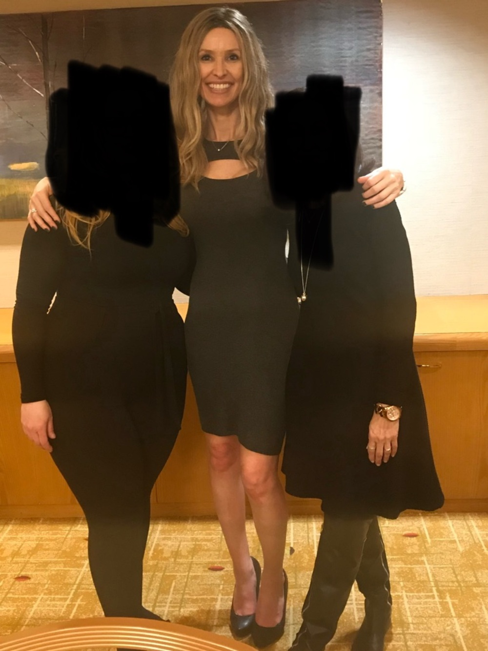 Guess Charcoal Grey Knit Cutout Dress